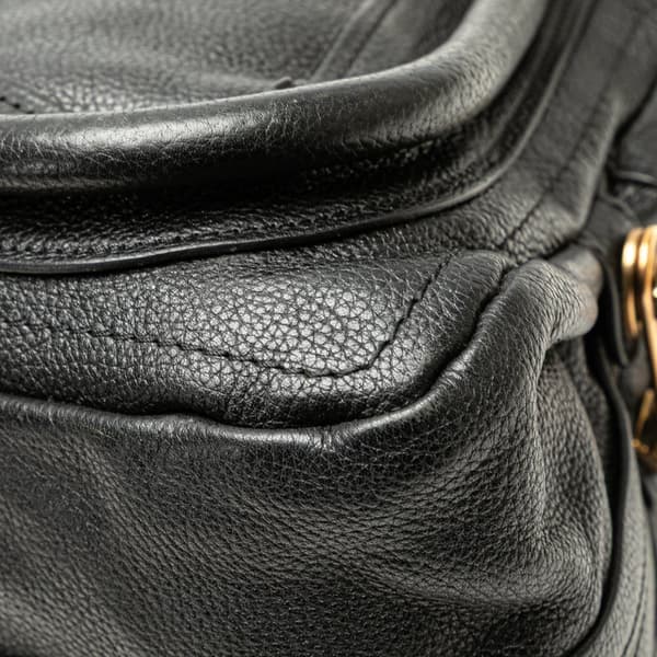 Pre-owned Chloé Medium Leather Paraty Satchel Black