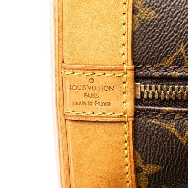 Pre-owned Louis Vuitton Monogram Alma PM Brown