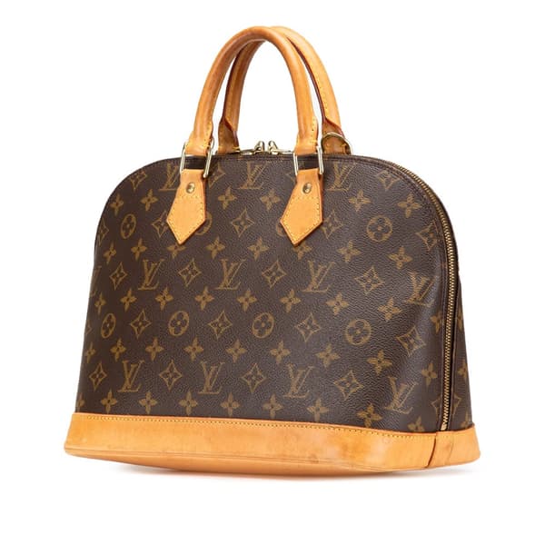 Pre-owned Louis Vuitton Monogram Alma PM Brown