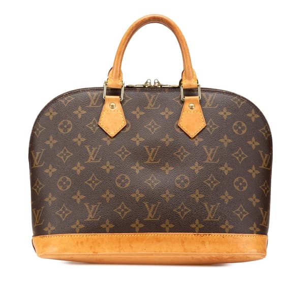 Pre-owned Louis Vuitton Monogram Alma PM Brown