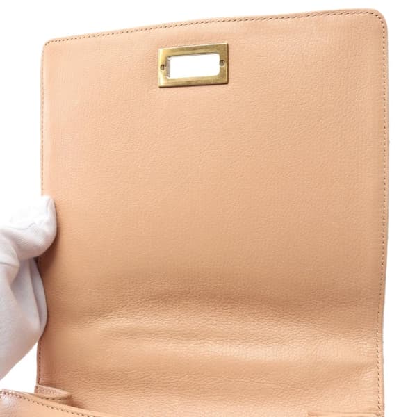Pre-owned Chanel Large Quilted Goatskin Rita Top Handle Flap Brown