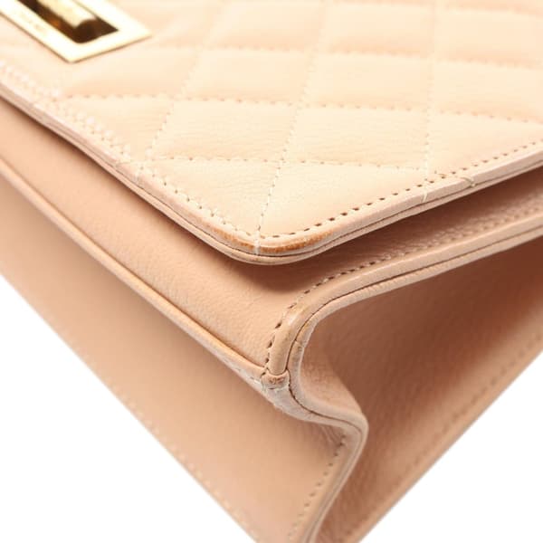 Pre-owned Chanel Large Quilted Goatskin Rita Top Handle Flap Brown