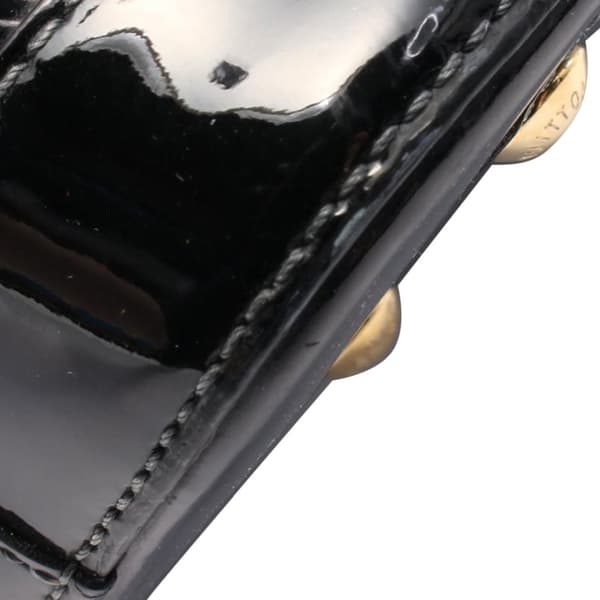Pre-owned Louis Vuitton Monogram Vernis Alma BB Black