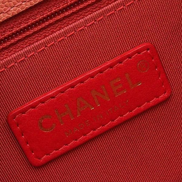 Pre-owned Chanel Small Quilted Caviar Sunset On The Sea Flap Pink
