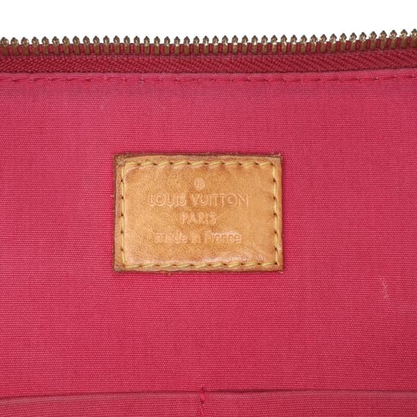 Pre-owned Louis Vuitton Monogram Vernis Alma PM Red