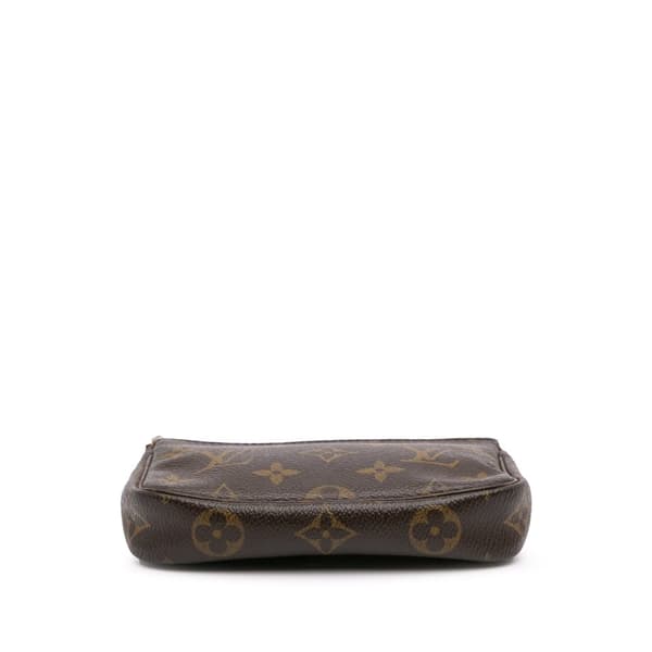 Pre-owned Louis Vuitton Monogram Mini Pochette Accessoires Brown