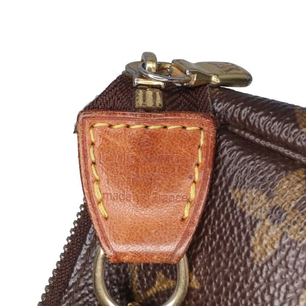 Pre-owned Louis Vuitton Monogram Mini Pochette Accessoires Brown