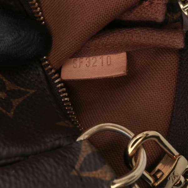 Pre-owned Louis Vuitton Monogram Mini Pochette Accessoires Brown