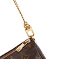 Miniatyrbilde 7 av 8: Pre-owned Louis Vuitton Monogram Mini Pochette Accessoires Brown