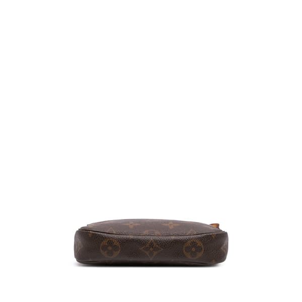 Pre-owned Louis Vuitton Monogram Mini Pochette Accessoires Brown