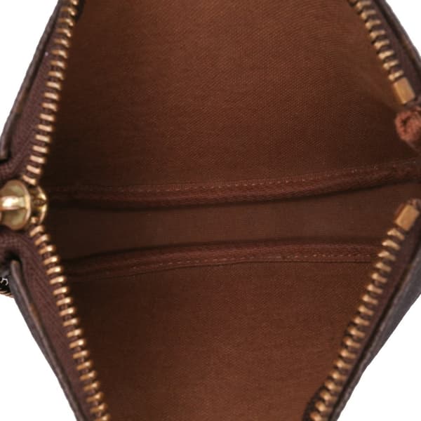 Pre-owned Louis Vuitton Monogram Mini Pochette Accessoires Brown
