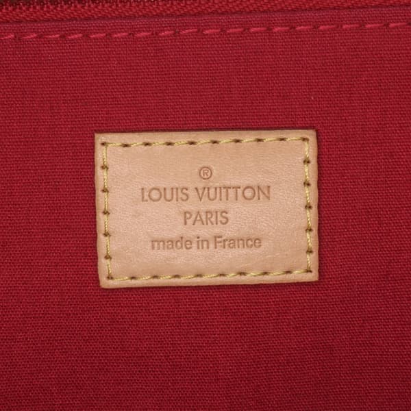 Pre-owned Louis Vuitton Monogram Vernis Alma PM Red