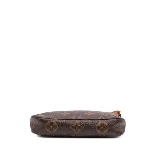 Pre-owned Louis Vuitton Monogram Mini Pochette Accessoires Brown