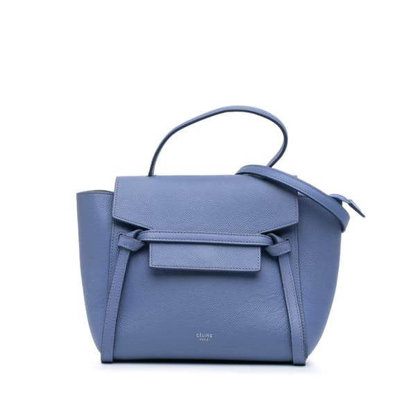 Pre-owned Celine Nano Grained Calfskin Belt Bag Purple
