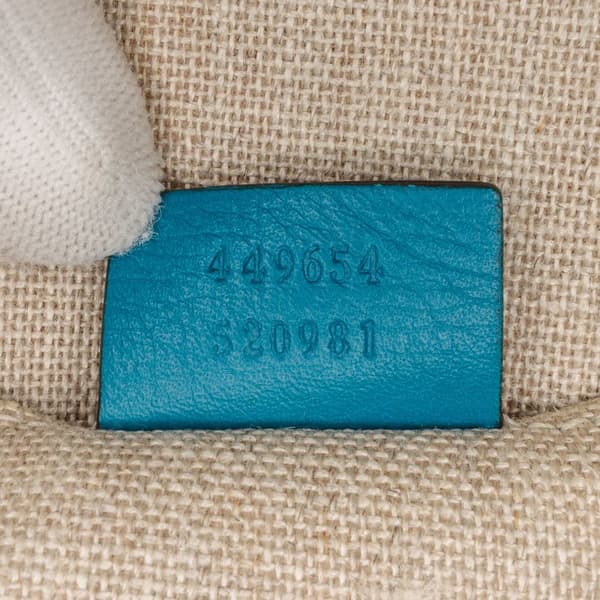 Pre-owned Gucci Mini Microguccissima Dome Satchel Blue