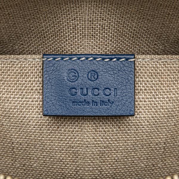 Pre-owned Gucci Mini Microguccissima Dome Satchel Blue