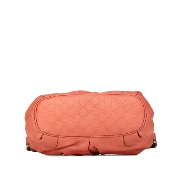 Pre-owned Gucci Guccissima Sukey Satchel Pink