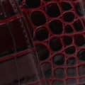 Miniatyrbillede 5 af 10: Pre-owned Balenciaga Small Croc Embossed Hourglass Top Handle Bag Red