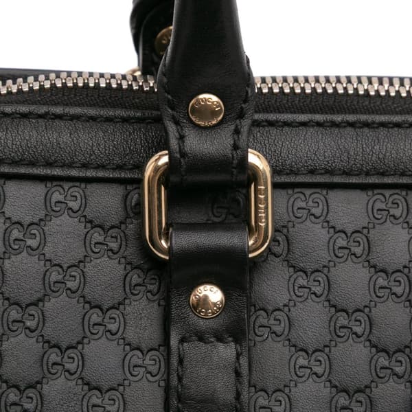 Pre-owned Gucci Small Microguccissima Joy Satchel Black