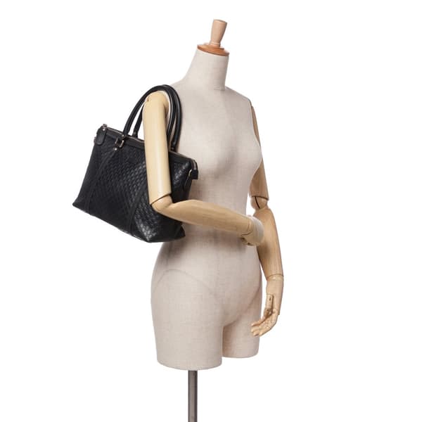 Pre-owned Gucci Small Microguccissima Joy Satchel Black