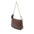 Miniatyrbilde 2 av 9: Pre-owned Louis Vuitton Damier Ebene Mini Pochette Accessoires Brown