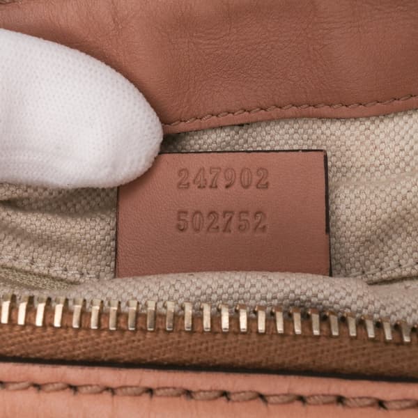 Pre-owned Gucci Diamante Canvas Sukey Satchel Brown