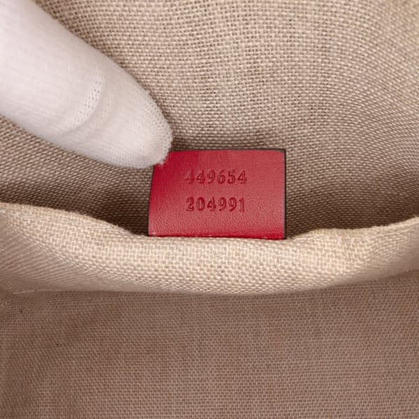 Pre-owned Gucci Mini Microguccissima Dome Satchel Red