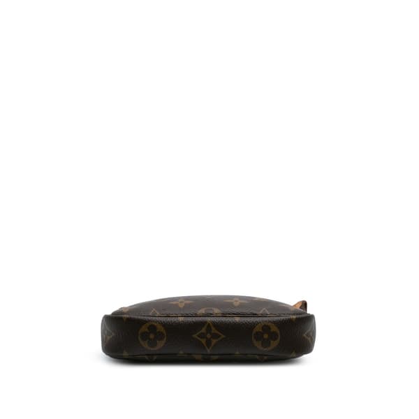 Pre-owned Louis Vuitton Monogram Mini Pochette Accessoires Brown