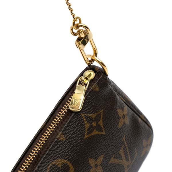 Pre-owned Louis Vuitton Monogram Mini Pochette Accessoires Brown