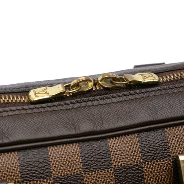 Pre-owned Louis Vuitton Damier Ebene Brera Brown