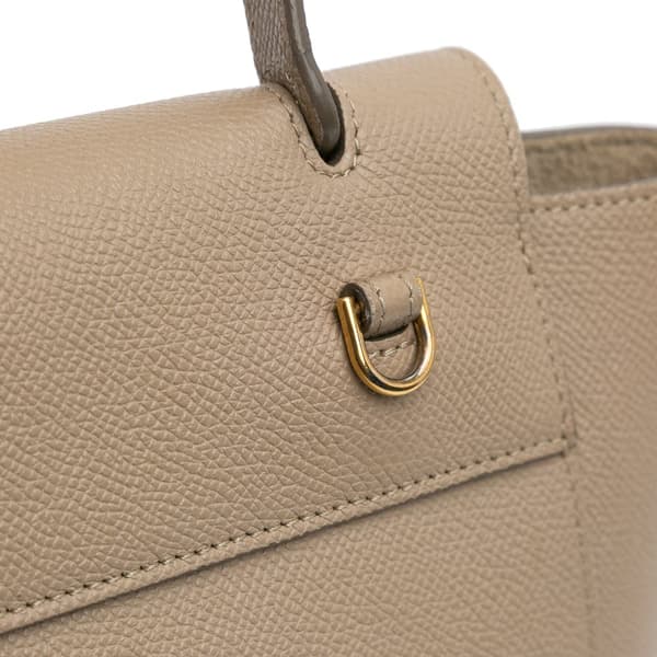 Pre-owned Celine Nano Grained Calfskin Belt Bag Brown