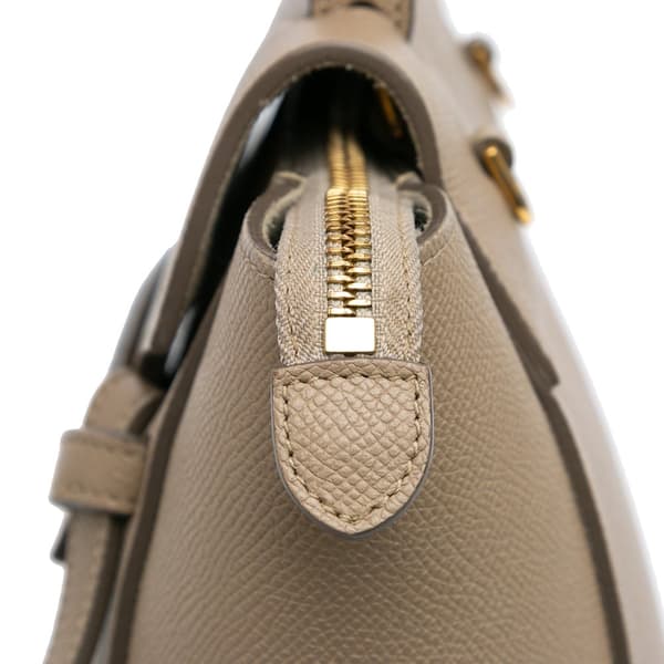 Pre-owned Celine Nano Grained Calfskin Belt Bag Brown