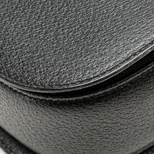 Pre-owned Gucci Calfskin Bamboo Night Black
