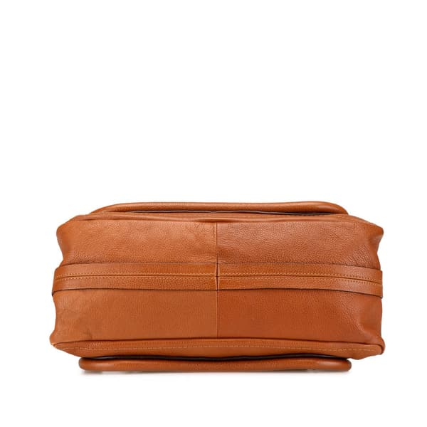 Pre-owned Chloé Medium Leather Paraty Satchel Brown