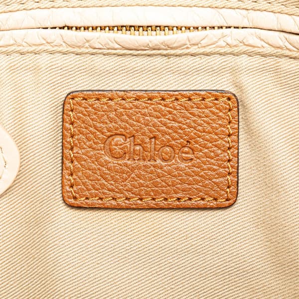 Pre-owned Chloé Medium Leather Paraty Satchel Brown