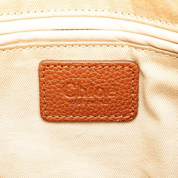 Pre-owned Chloé Medium Leather Paraty Satchel Brown