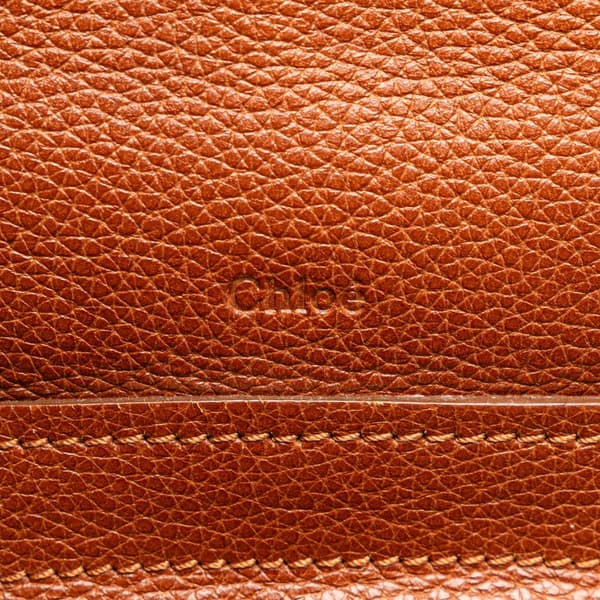 Pre-owned Chloé Medium Leather Paraty Satchel Brown
