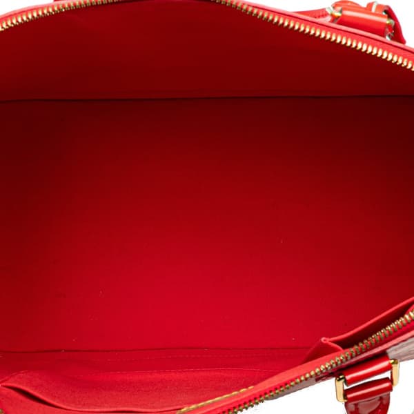 Pre-owned Louis Vuitton Monogram Vernis Alma GM Red