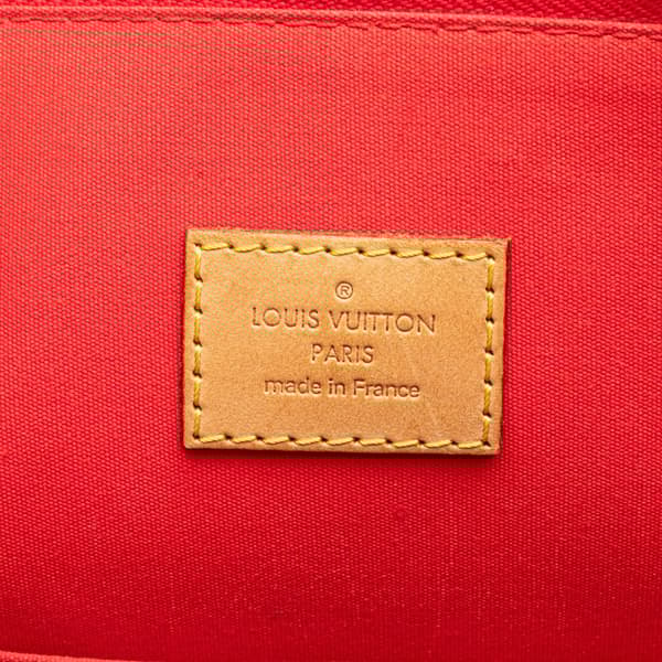 Pre-owned Louis Vuitton Monogram Vernis Alma GM Red
