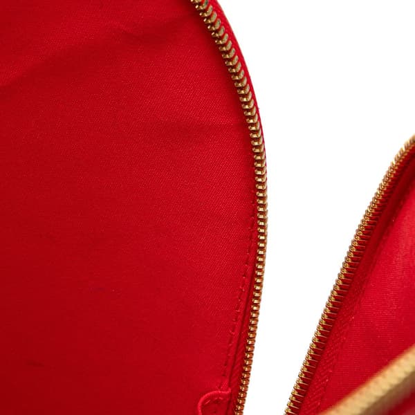 Pre-owned Louis Vuitton Monogram Vernis Alma GM Red