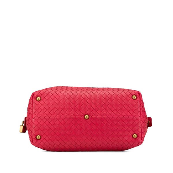 Pre-owned Bottega Veneta Nappa Intrecciato Handbag Pink