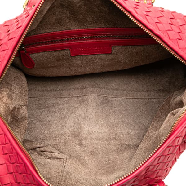 Pre-owned Bottega Veneta Nappa Intrecciato Handbag Pink