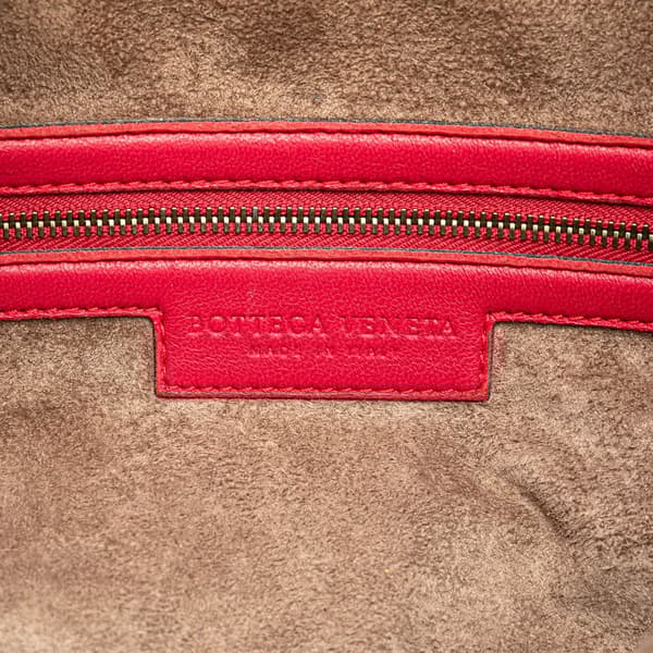Pre-owned Bottega Veneta Nappa Intrecciato Handbag Pink