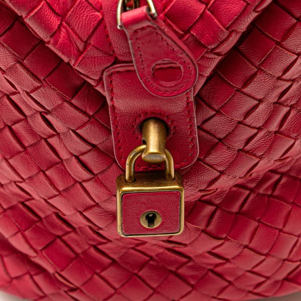 Pre-owned Bottega Veneta Nappa Intrecciato Handbag Pink