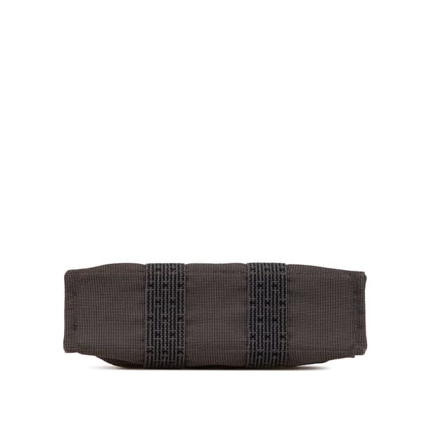 Pre-owned Hermès Toile Herline PM Gray