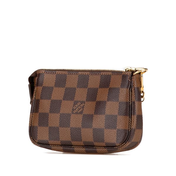 Pre-owned Louis Vuitton Damier Ebene Trunks and Bags Mini Pochette Accessoires Brown