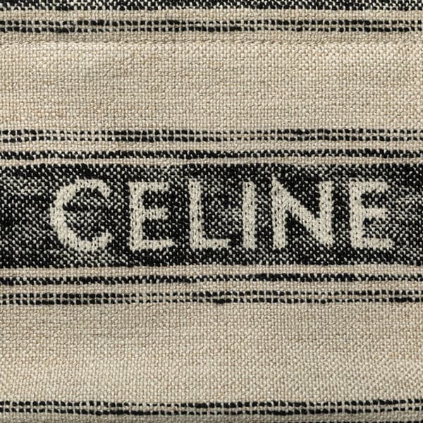 Pre-owned Celine Small Canvas Cabas Thais Satchel Brown