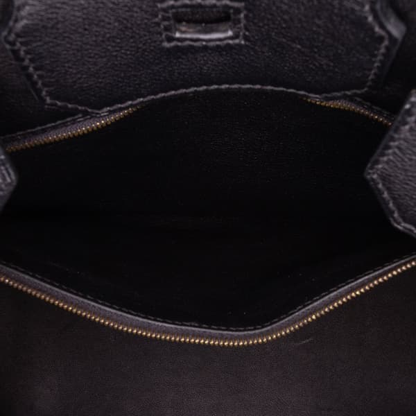Pre-owned Hermès Swift Birkin Retourne 35 Black