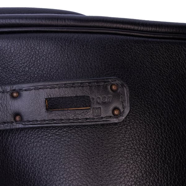 Pre-owned Hermès Swift Birkin Retourne 35 Black