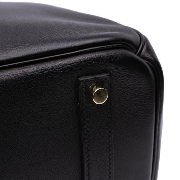 Pre-owned Hermès Swift Birkin Retourne 35 Black